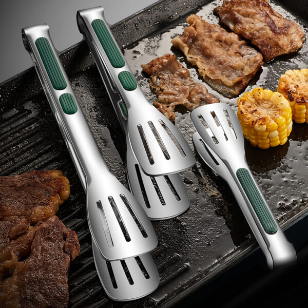 7 9 12inch Kitchen Tongs 304 Stainless Steel Grill Tongs For Cooking BBQ Non-Slip Salad Tongs Clips Tong Kitchen Accessories - Image 4