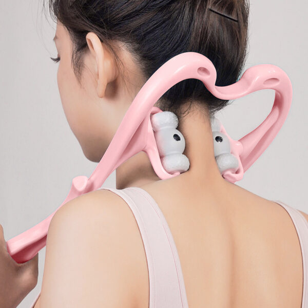 Neck Massager For Pain Relief Deep Tissue 360 Degree Neck Roller With 96 Pressure Point Neckbud Massage Roller For Neck Shoulder Waist Leg Foot Handheld Relaxer Tool - Image 7