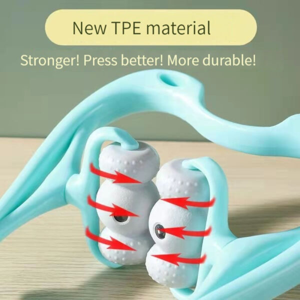 Neck Massager For Pain Relief Deep Tissue 360 Degree Neck Roller With 96 Pressure Point Neckbud Massage Roller For Neck Shoulder Waist Leg Foot Handheld Relaxer Tool - Image 8