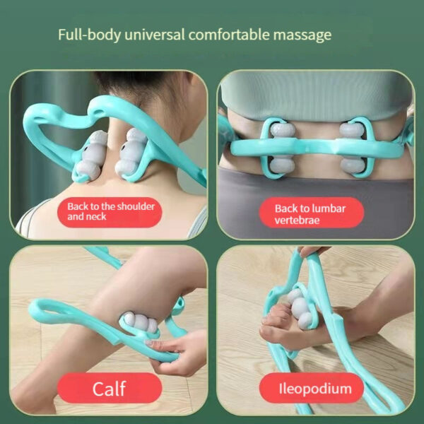 Neck Massager For Pain Relief Deep Tissue 360 Degree Neck Roller With 96 Pressure Point Neckbud Massage Roller For Neck Shoulder Waist Leg Foot Handheld Relaxer Tool - Image 10