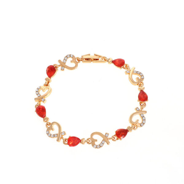 Hollow Love Bracelet With Rhinestones Fashion Temperament Heart-shaped Bracelet For Valentine's Day Gift Jewelry - Image 8